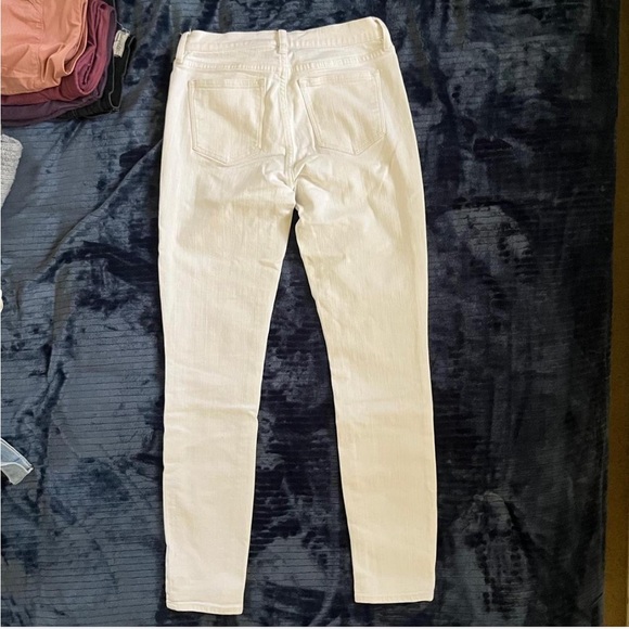 J. CREW white mid rise skinny/straight Jean - Picture 2 of 5